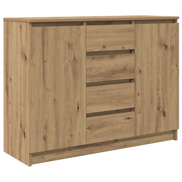 Aparador con cajones roble artesanal 1005x35x76 cm Roble artisan