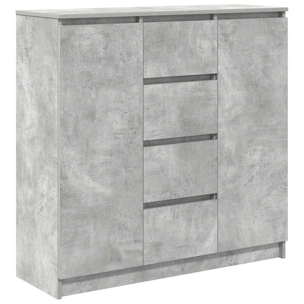 Aparador con cajones gris hormigón 1005x35x985 cm Gris hormigón