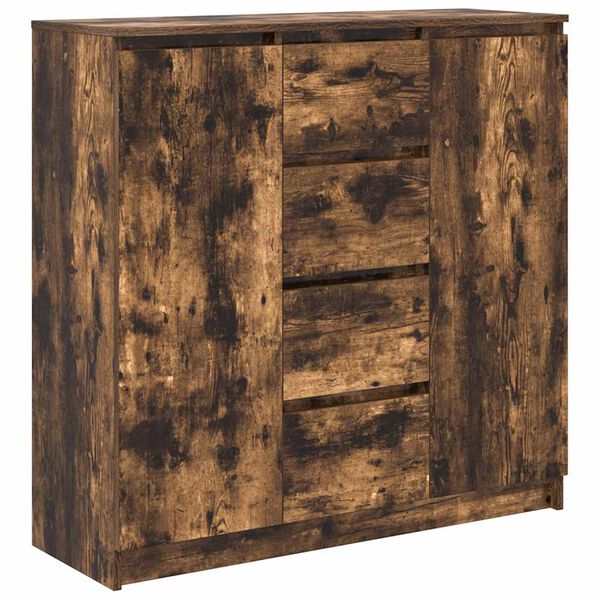Aparador con cajones roble ahumado 1005x35x985 cm Roble ahumado
