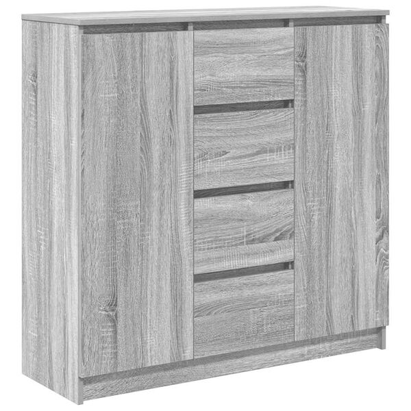 Aparador con cajones gris Sonoma 1005x35x985 cm Gris sonoma