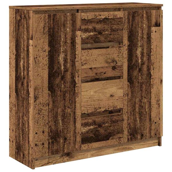 Aparador con cajones madera vieja 1005x35x985 cm Madera antigua