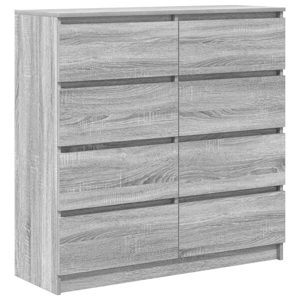 Aparador Sonoma gris 100x35x99 cm madera de ingeniería Gris sonoma