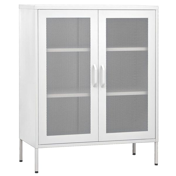 Armario almacenamiento acero blanco 80x35x1015 cm Blanco 336179