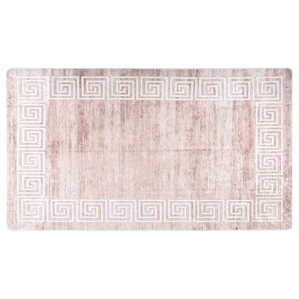 Alfombra lavable beige 190×300 cm Beige y dorado 190 x 300 cm