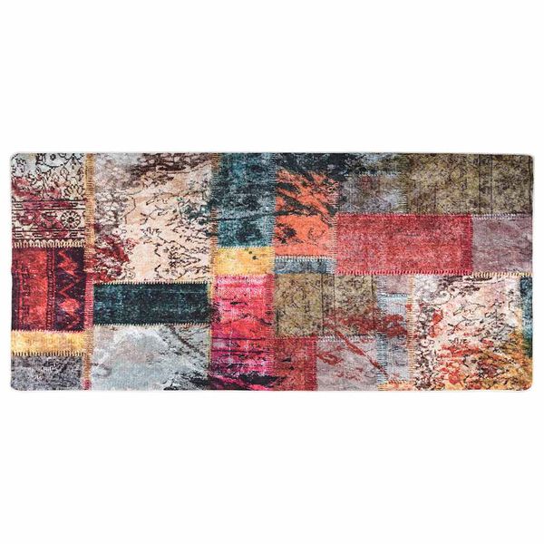 Alfombra lavable patchwork multicolor 80×300 cm Patchwork 80 x 300 cm