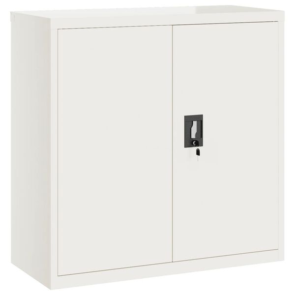 Armario archivador de acero blanco 90x40x90 cm Blanco 90 x 40 x 90 cm