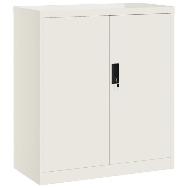 Armario archivador de acero blanco 79x40x90 cm Blanco