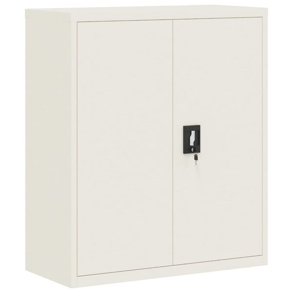 Armario archivador de acero blanco 90x40x105 cm Blanco 90 x 40 x 105 cm