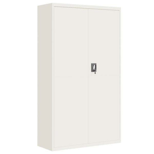 Armario archivador de acero blanco 105x40x180 cm Blanco