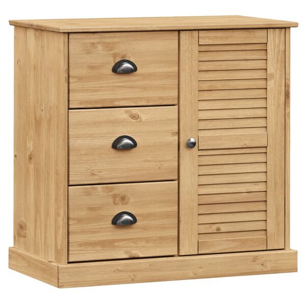 Aparador con cajones VIGO madera maciza pino 78x40x75 cm Marrón