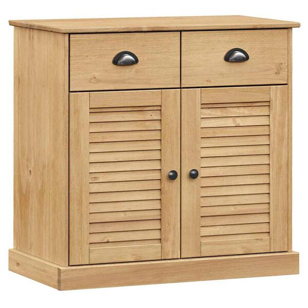 Aparador con cajones VIGO madera maciza pino 78x40x75 cm Marrón 353202