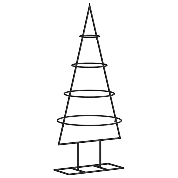 | Árbol de Navidad de metal | con soporte 60 cm Negro 60 cm