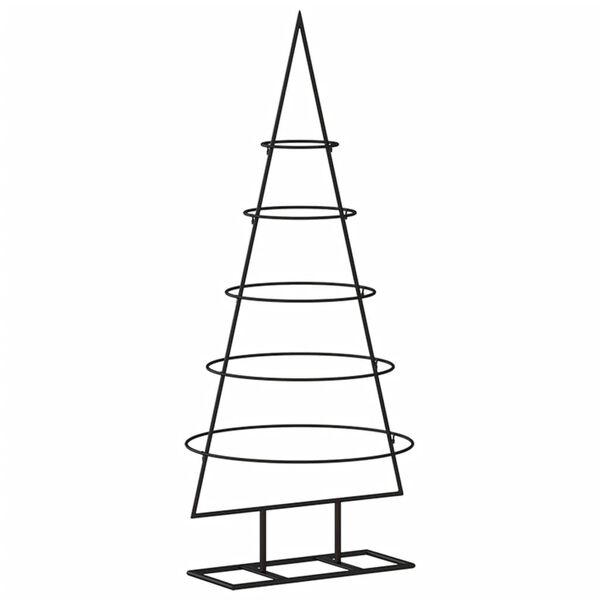 | Árbol de Navidad de metal | con soporte 90 cm Negro 90 cm