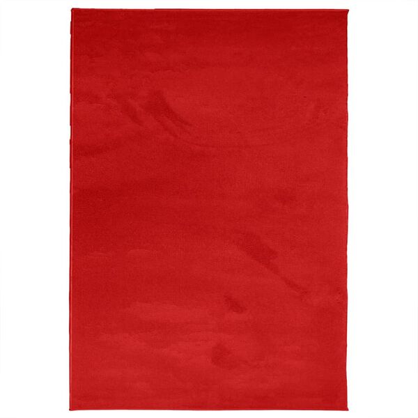 Alfombra de pelo corto OVIEDO rojo 160×230 cm Rojo 160 x 230 cm