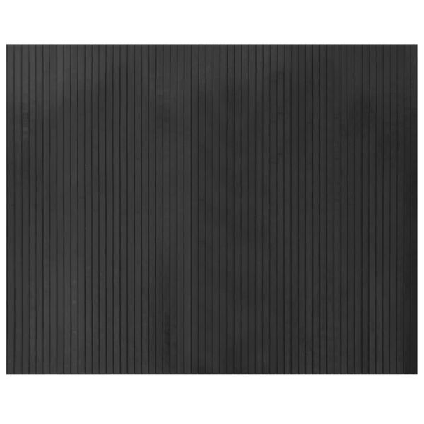 Alfombra rectangular bambú gris 80×100 cm Gris 80 x 100 cm