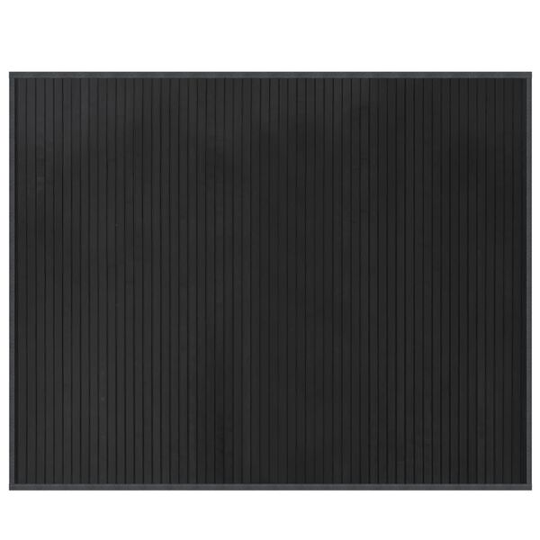 Alfombra rectangular bambú gris 80×100 cm Gris 376904