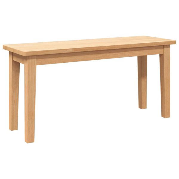 Banco 90 cm Madera Maciza Caucho Natural
