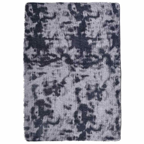Alfombra de pelo largo NAVARRA gris oscuro 120×170 cm Poliéster Gris oscuro 120 x 170 cm