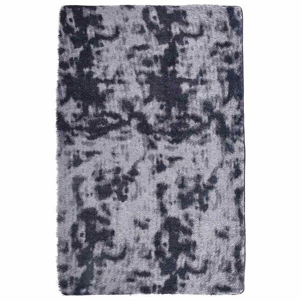 Alfombra de pelo largo NAVARRA gris oscuro 130×200 cm poliéster Gris oscuro 130 x 200 cm