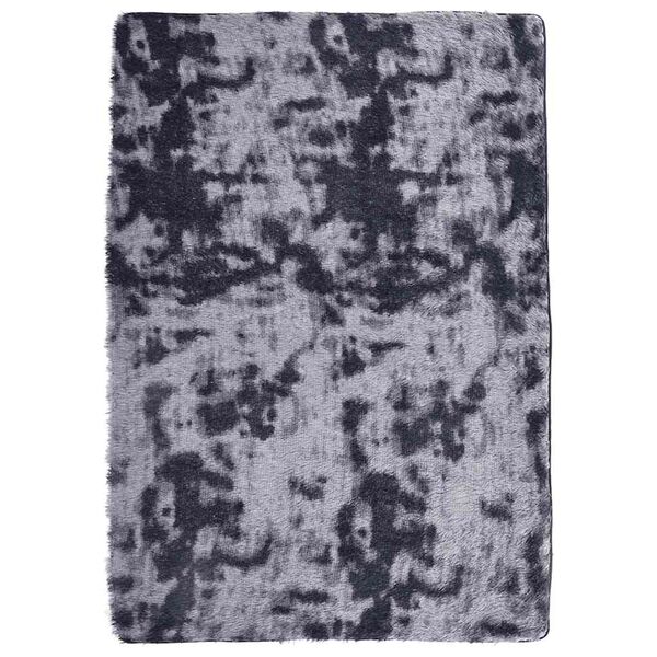 Alfombra de pelo largo NAVARRA gris oscuro 160×230 cm poliéster Gris oscuro 160 x 230 cm
