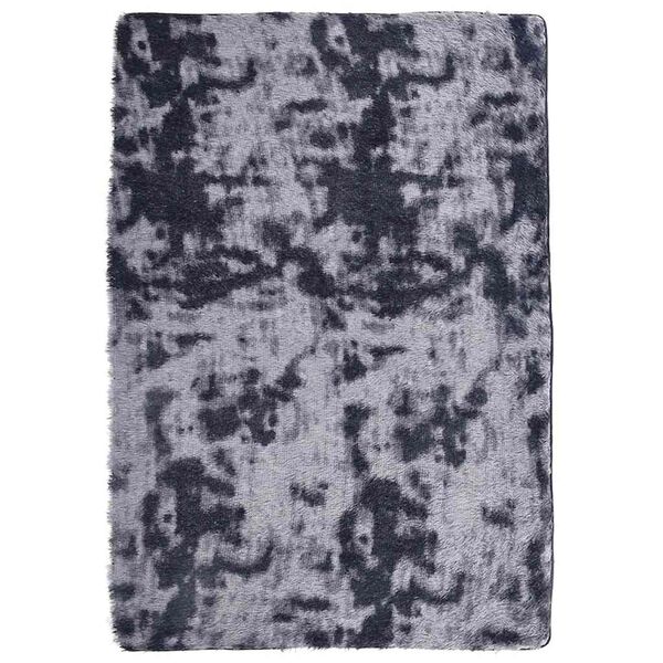 Alfombra de pelo largo NAVARRA gris oscuro 200×290 cm poliéster Gris oscuro 200 x 290 cm