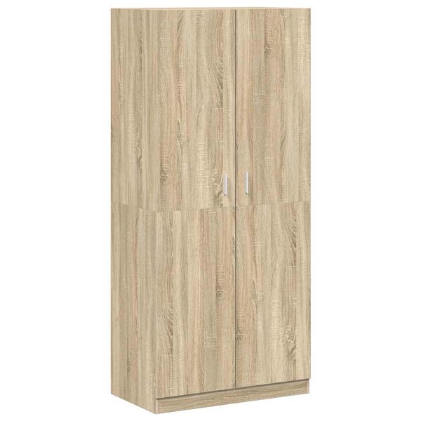Armario de madera contrachapada color roble Sonoma 90x52x200 cm Roble Sonoma