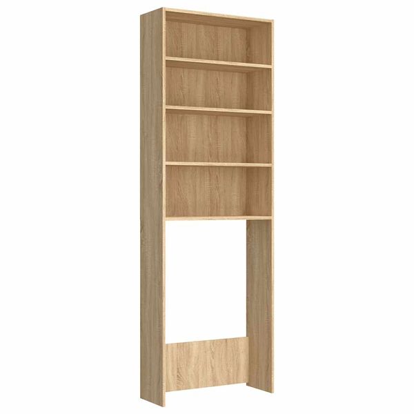 Armario lavadora roble Sonoma 64x24x190 cm Roble Sonoma