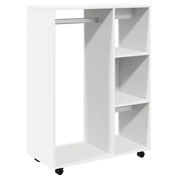 Armario de madera de ingeniería blanco 80x40x110 cm Blanco