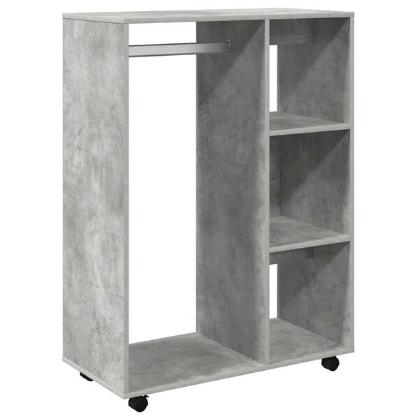 Armario de madera de ingeniería gris hormigón 80x40x110 cm Gris hormigón