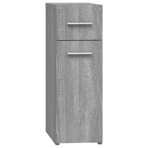 Armario botiquín madera contrachapada gris Sonoma 20x455x60cm Gris sonoma