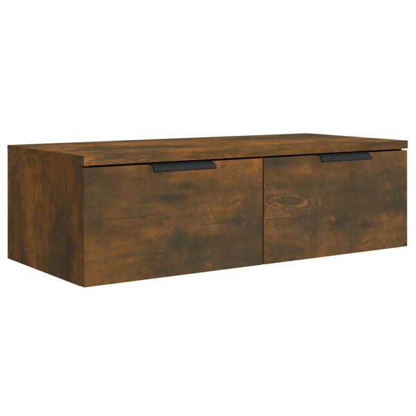 Armario de pared madera de ingeniería roble ahumado 68x30x20 cm Roble ahumado