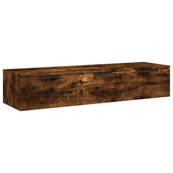 Armario de pared madera ingeniería roble ahumado 102x30x20 cm Roble ahumado
