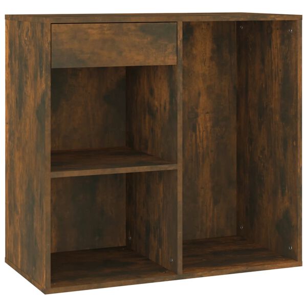Armario de maquillaje madera color roble ahumado 80x40x75 cm Roble ahumado