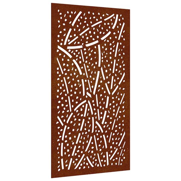 Adorno de pared de jardín acero corten diseño de hoja 105×55 cm