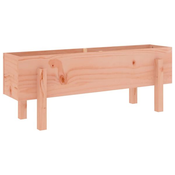 Arriate elevado jardín madera maciza abeto Douglas 101x30x38 cm Douglas natural
