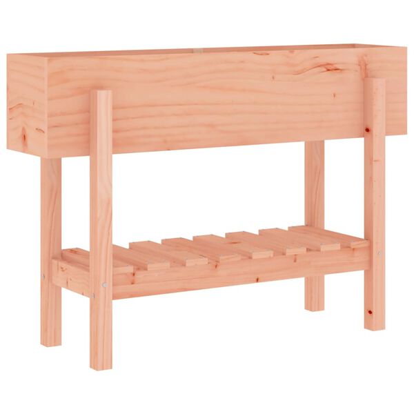 Arriate elevado jardín madera maciza abeto Douglas 101x30x69 cm Douglas natural 101 x 30 x 69 cm