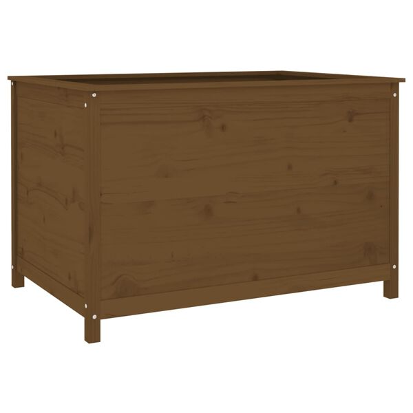 Arriate elevado jardín madera pino marrón miel 1195x825x78 cm Pino marrón miel 119.5 x 82.5 x 78 cm