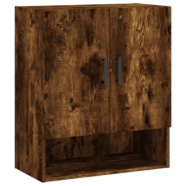 Armario de pared madera de ingeniería roble ahumado 60x31x70 cm Roble ahumado 829921