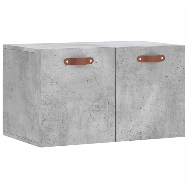 Armario de pared madera ingeniería gris hormigón 60x365x35 cm Gris hormigón 60 x 36.5 x 35 cm