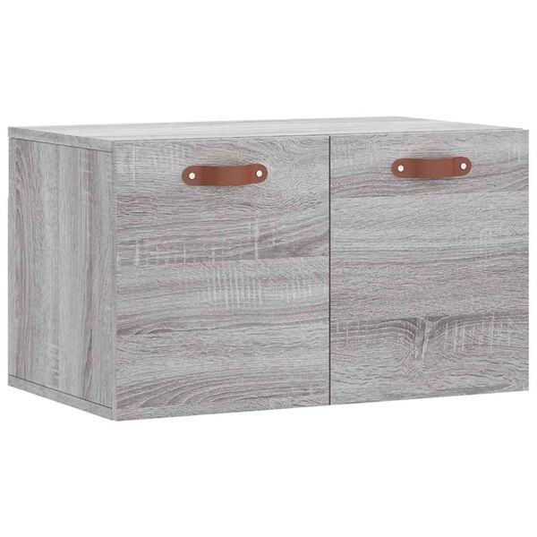 Armario de pared madera de ingeniería gris Sonoma 60x365x35 cm Gris sonoma 60 x 36.5 x 35 cm