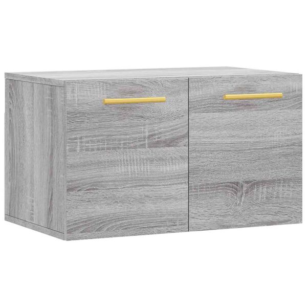 Armario de pared madera de ingeniería gris Sonoma 60x365x35 cm Gris sonoma 830010