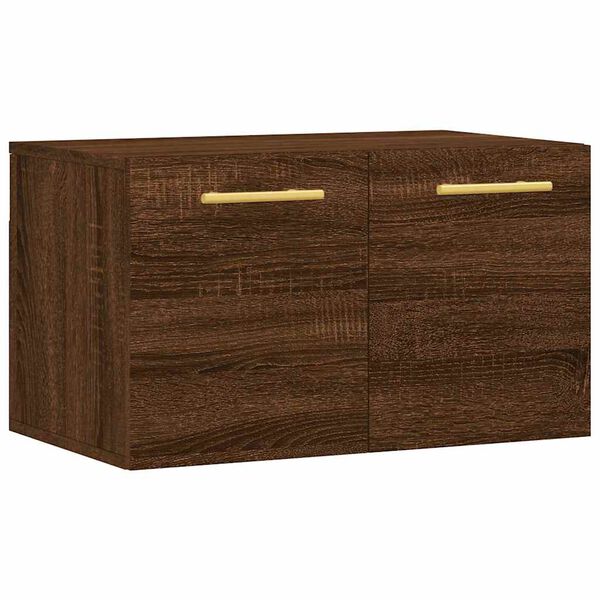Armario de pared madera ingeniería marrón roble 60x365x35 cm Marrón roble 60 x 36.5 x 35 cm