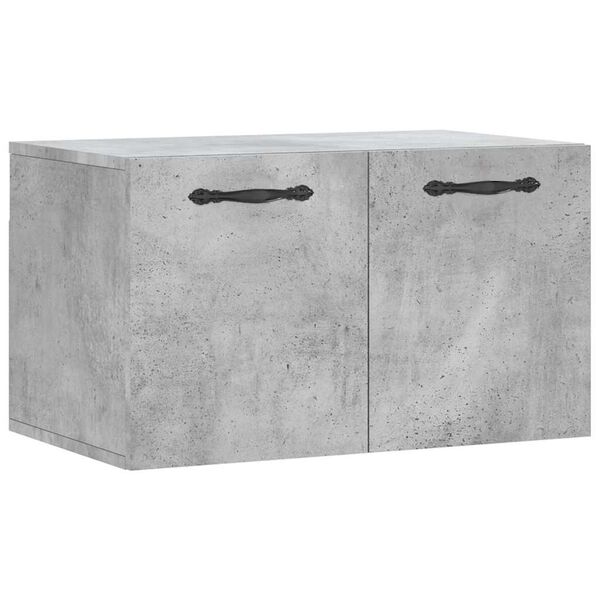 Armario de pared madera ingeniería gris hormigón 60x365x35 cm Gris hormigón 830016