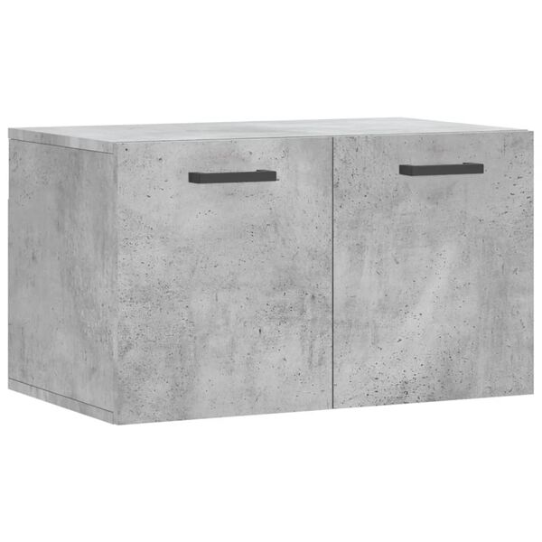 Armario de pared madera ingeniería gris hormigón 60x365x35 cm Gris hormigón 60 x 36,5 x 35 cm