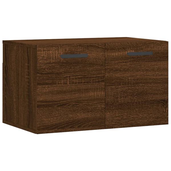 Armario de pared madera ingeniería marrón roble 60x365x35 cm Marrón roble 830035