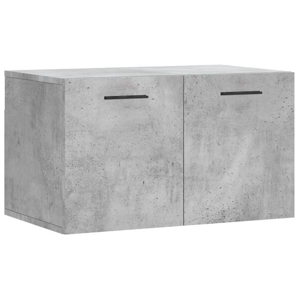 Armario de pared madera ingeniería gris hormigón 60x365x35 cm Gris hormigón 830040
