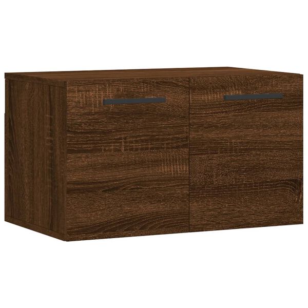 Armario de pared madera ingeniería marrón roble 60x365x35 cm Marrón roble 830051