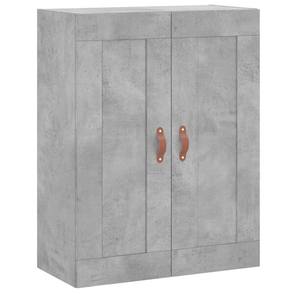 Armario de pared madera ingeniería gris hormigón 695x34x90 cm Gris hormigón