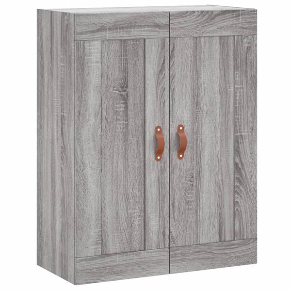 Armario de pared madera ingeniería gris Sonoma 695x34x90 cm Gris sonoma