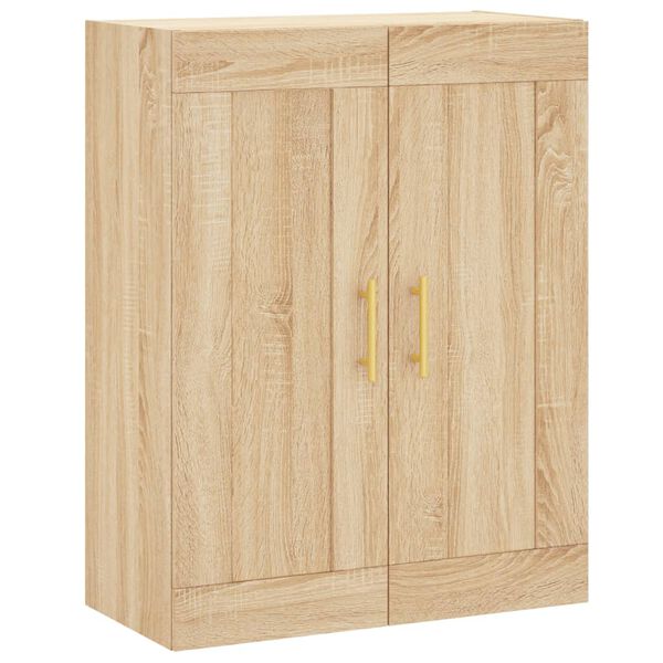Armario de pared madera ingeniería roble Sonoma 695x34x90 cm Roble Sonoma 830367